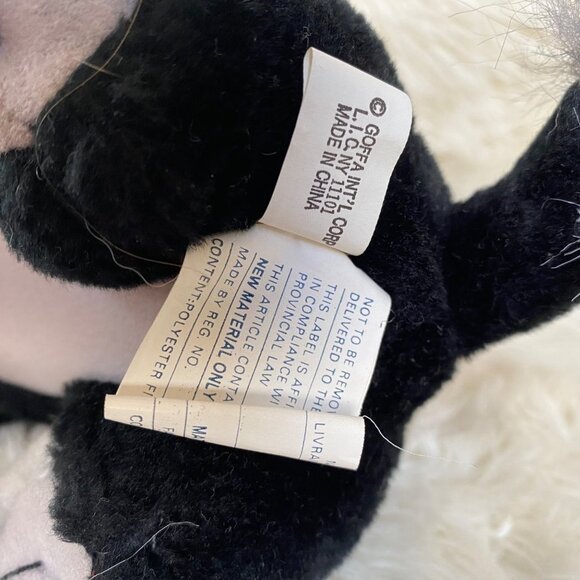 Goffa Panther Plushy Cub Stuffed Toy Black Gray Big Cat Plush Stuffy Vintage - Picture 11 of 12